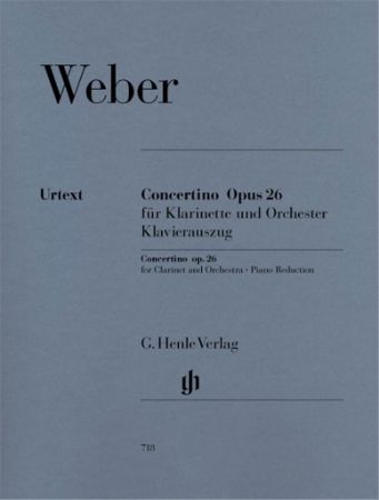 Slika WEBER:CONCERTINO OP.26 CLARINET AND PIANO