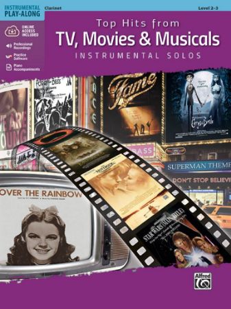 Slika TOP HITS FROM TV,MOVIES & MUSICALS CLARINET + AUDIO ACCESS