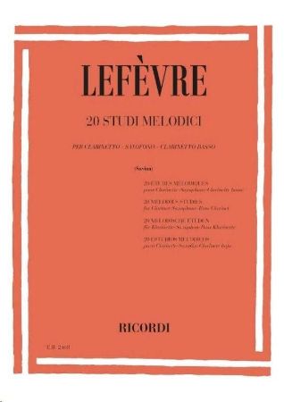 LEFEVRE:20 STUDI MELODICI CLARINETTO