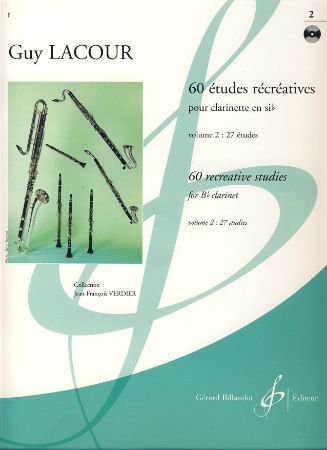 LACOUR:60 ETUDES RECREATIVES 2 +CD