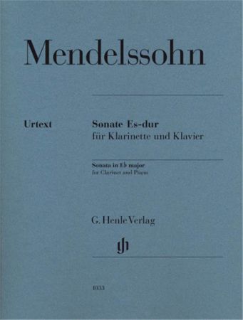 Slika MENDELSSOHN:SONATE ES-DUR KLARINETTE