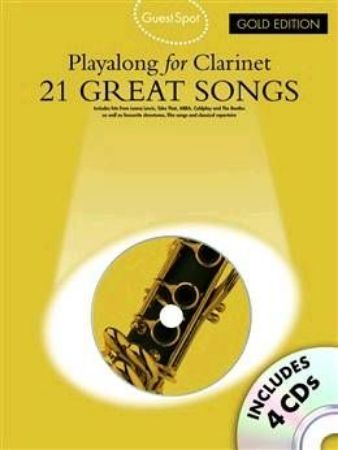 21 GREAT SONGS PLAY ALONG +4CD GOLD EDITION
