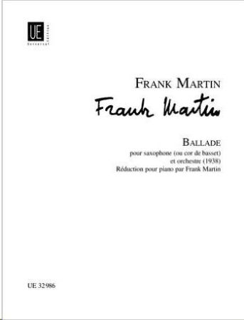 MARTIN:BALLADE SAX ALTO AND PIANO