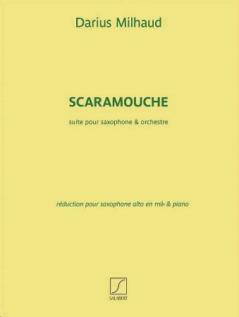 MILHAUD:SCARAMOUCHE,ALT SAX ET PIANO