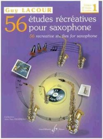 Slika LACOUR:56 ETUDES RECREATIVES 1 +CD