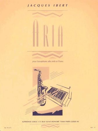 IBERT:ARIA POUR SAX ALT ET PIANO