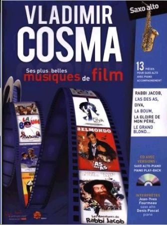 COSMA:SES PLUS BELLES MUSIQUES DE FILM ALTO SAX +CD