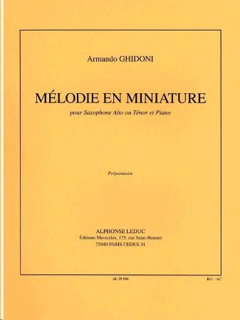 Slika GHIDONI:MELODIE EN MINIATURE SAX