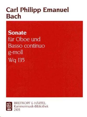 Slika BACH C.PH.E.:SONATE FUR OBOE G-MOLL