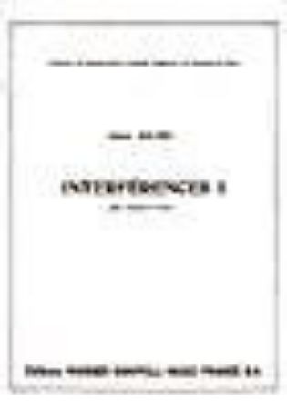 BOUTRY:INTERFERENCES I