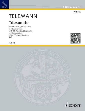 TELEMANN:TRIOSONATE A-MOLL ALTBLOCKFLOTE,OBOE(VIOLINE) UND BASSO CONTINUO