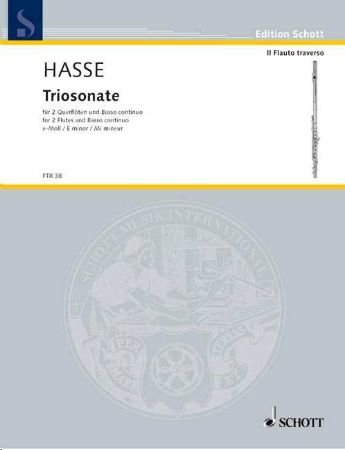 Slika HASSE:TRIOSONATE E-MOLL FOR 2 FLUTES AND PIANO