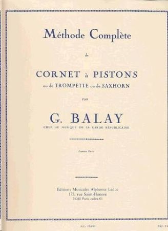 Slika BALAY:METHODE COMPLETE DE TROMPETTE 1