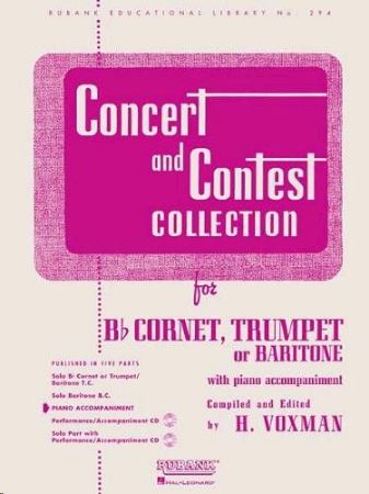 VOXMAN:CONCERT AND CONTEST COLLECRION CORNET,TRUMPER OR BARITON PIANO ACC.