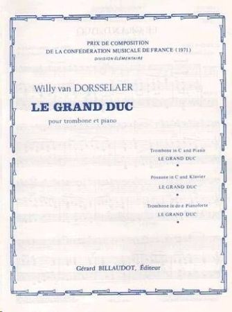 DORSSELAER:LE GRAND DUC TROMBONE ET PIANO