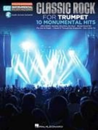 CLASSIC ROCK FOR TRUMPET 10 MONUMENTALHITS EASY PLAY ALONG