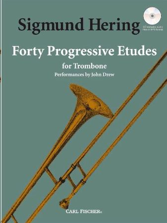 HERING:40 PROGRESSIVE ETUDES FOR TROMBONE+CD