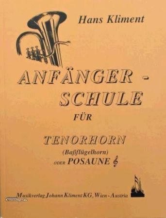 Slika KLIMENT:ANFANGER SCHULE FUR TENORHORN/POSAUNE BC