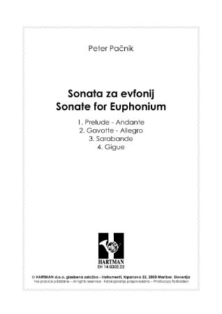 Slika Pačnik Peter: Sonata za evfonij