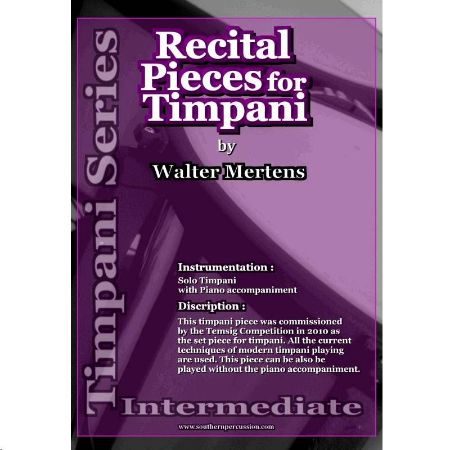 Slika MERTENS:RECITAL PIECES FOR TIMPANI III