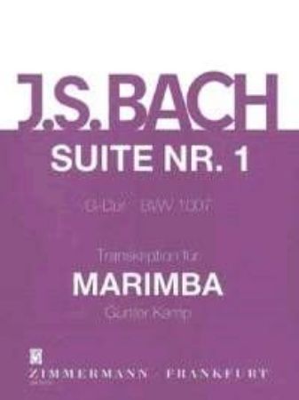 Slika BACH J.S.:SUITE NR.1 BWV 1007 MARIMBA