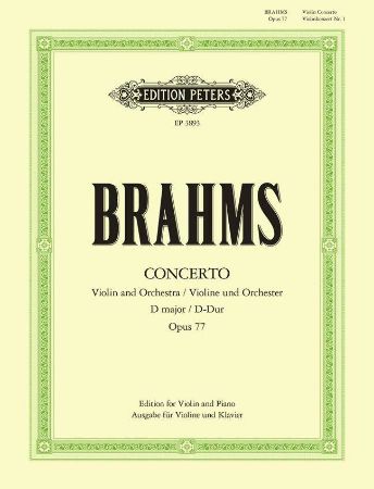 Slika BRAHMS:KONZERT/CONCERTO  D -DUR OP.77 VIOLINE AND PIANO