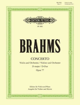 BRAHMS:KONZERT/CONCERTO  D -DUR OP.77 VIOLINE AND PIANO