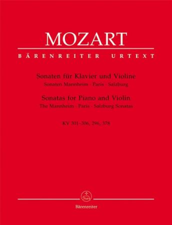 MOZART:SONATAS FOR VIOLIN AND PIANO KV301-306,296,378