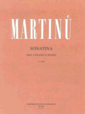 MARTINU:SONATINA PER VIOLINO E PIANO