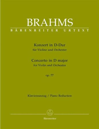 BRAHMS:KONZERT/CONCERTO IN D-DUR OP.77 FOR VIOLINE AND PIANO