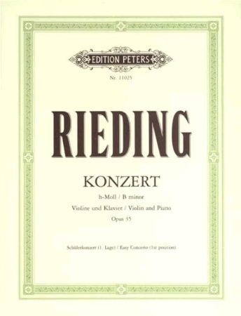 Slika RIEDING:KONZERT H-MOLL OP.35 VIOLINE & PIANO