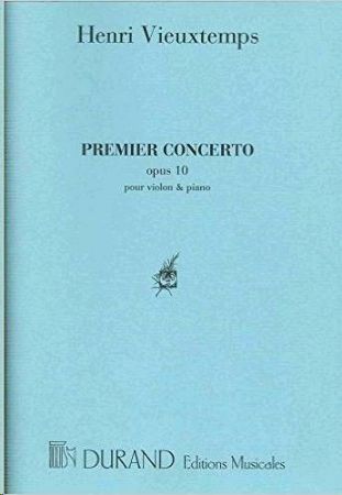 VIEUXTEMPS:PREMIER CONCERTO OP.10 POUR VIOLN & PIANO