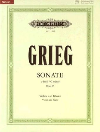 Slika GRIEG:SONATE C-MOLL OP.45 VIOLIN & PIANO