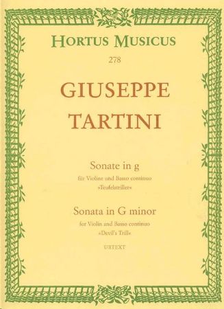 Slika TARTINI:SONATA IN G MINOR FOR VIOLIN AND BASSO CONTINUO