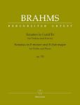 BRAHMS:SONATAS IN f AND Es OP.120 FOR VIOLIN AND PIANO 