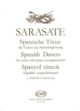 Slika SARASATE:SPANISH DANCES/ROMANZA ANDALUZA
