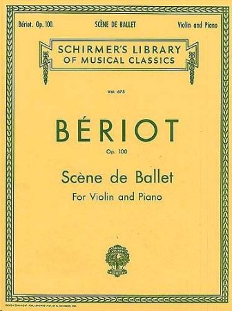 Slika BERIOT:SCENE DE BALLET FOR VIOLIN AND PIANO