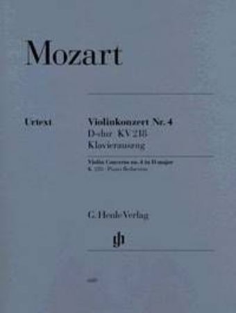 Slika MOZART:VIOLIN CONCERTO NR.4 D MAJOR KV218