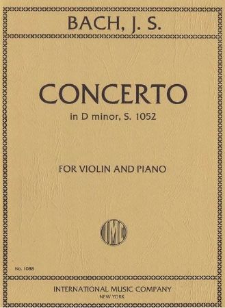 Slika BACH J.S:CONCERTO IN D MINOR S.1052 VIOLIN AND PIANO