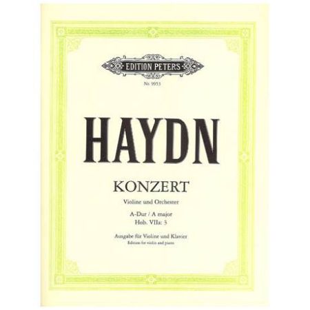 Slika HAYDN:KONZERT A DUR HOB VIIa:3 VIOLIN AND PIANO