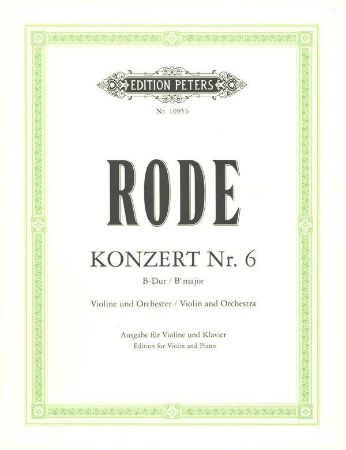 RODE:KONZERT NR.6,B-DUR,VIOLIN&KLAVIER