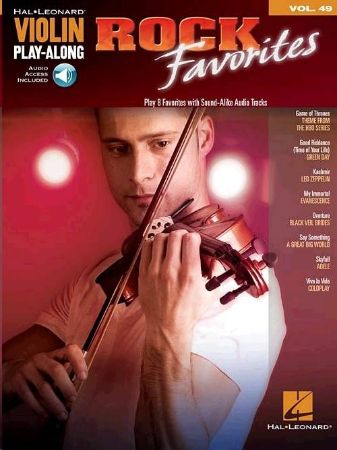 Slika ROCK FAVORITES PLAY ALONG VIOLIN +AUDIO ACC.