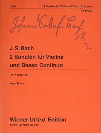 BACH J.S.:2 SONATEN FUR VIOLINE AND PIANO