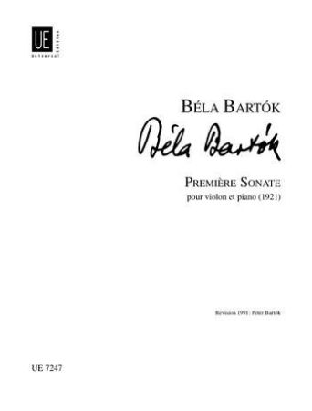 BARTOK:PREMIERE SONATE VIOLIN AND PIANO