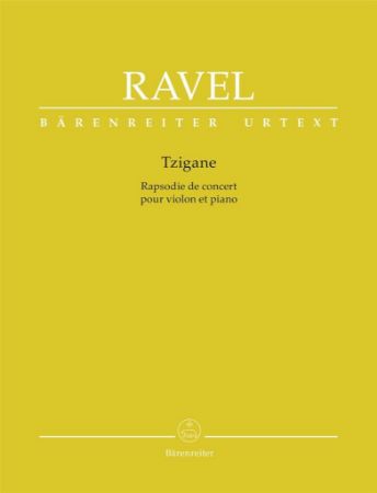 Slika RAVEL:TZIGANE RAPSODIE DE CONCERT POUR VIOLON ET PIANO