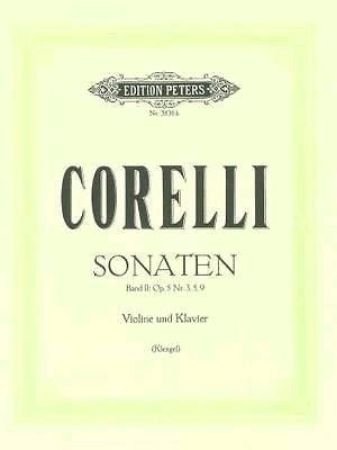 Slika CORELLI:SONATEN VOL.2 OP.5 NO.3,5,9 VIOLINE AND PIANO