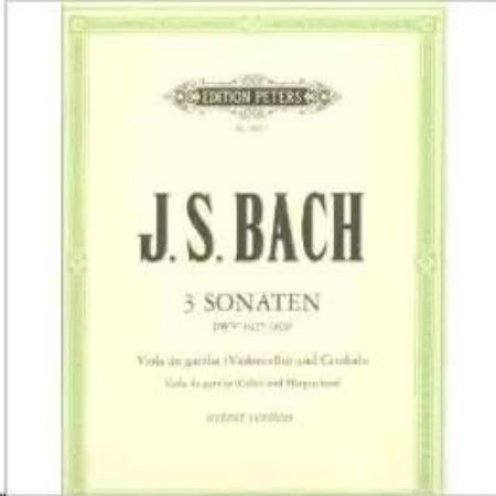 BACH J.S.:3 SONATEN VIOLA DA GAMBA