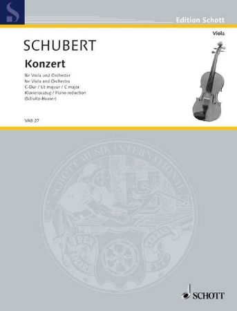 SCHUBERT:KONZERT FOR VIOLA C-DUR VIOLA AND PIANO