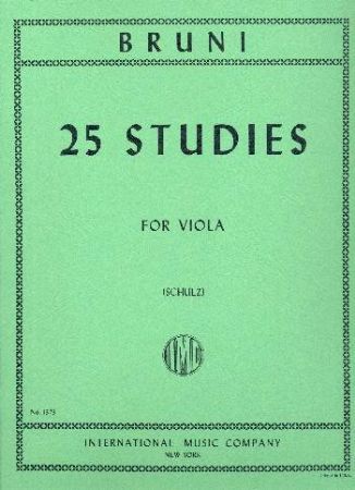 BRUNI:25 STUDIES FOR VIOLA