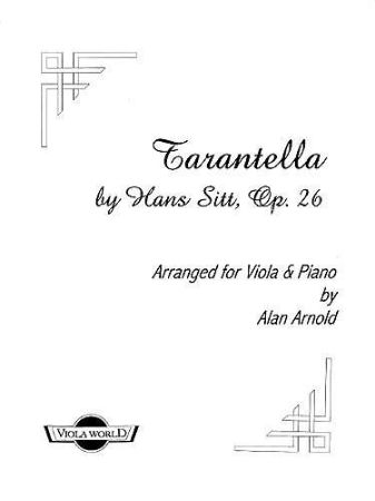 SITT:TARANTELLA OP.26 FOR VIOLA AND PIANO